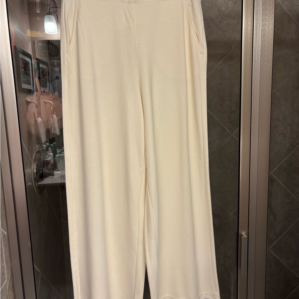 Studio Cream Wide Leg Women's Pants